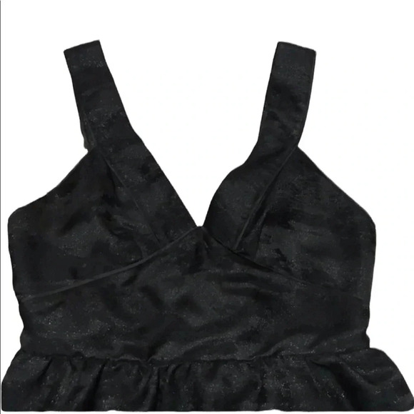 NWT H & M Black Sleeveless Fit & Flare Dress 10 - Picture 4 of 9